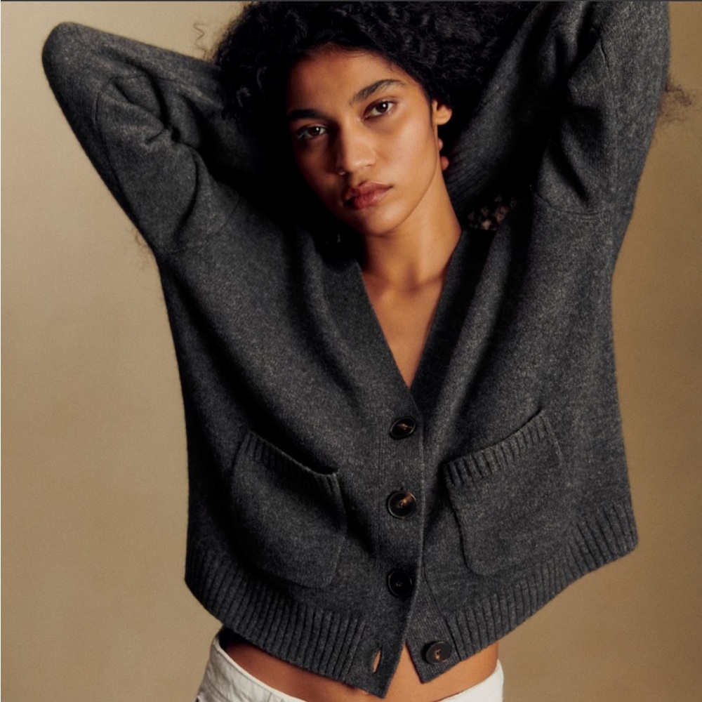 Sezane Jady Cardigan Black - Size XXS